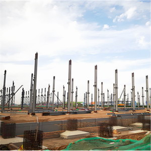 鋼構廠房的鋼柱安裝測量